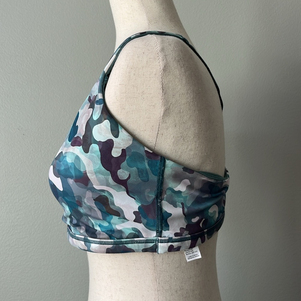 Spanx Low Impact Sports Bra‎ / Blue Camo / SZ L - Picture 5 of 8